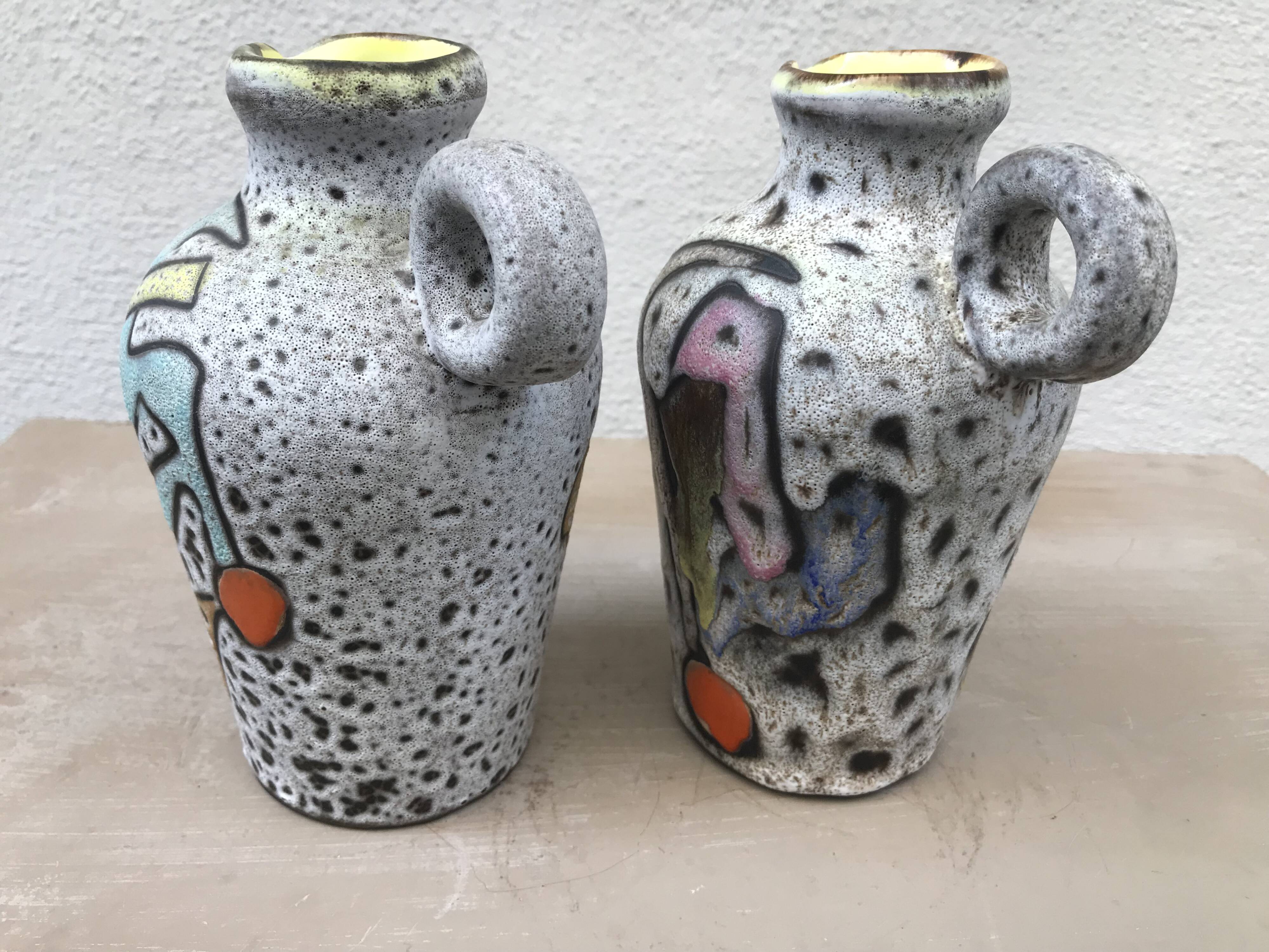 Paire de vases, pichets Marius Bessone