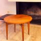 Maison Gouffé Gueridon Table in Sycamore and Bronze, France, circa 1950