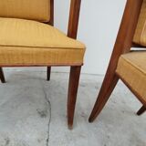 Pair of armchairs bridge era art deco walnut