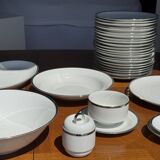 German porcelain service Winterling Marktleuthen Bavaria white