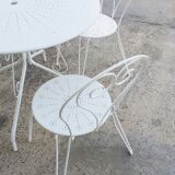 Wrought iron garden furniture