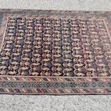 Tapis d'Orient Ancien Iran Afshar : 1,14 X 1,36 Mètres