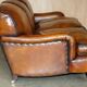 Restored leather Howard & Son canapé style, 204 cm