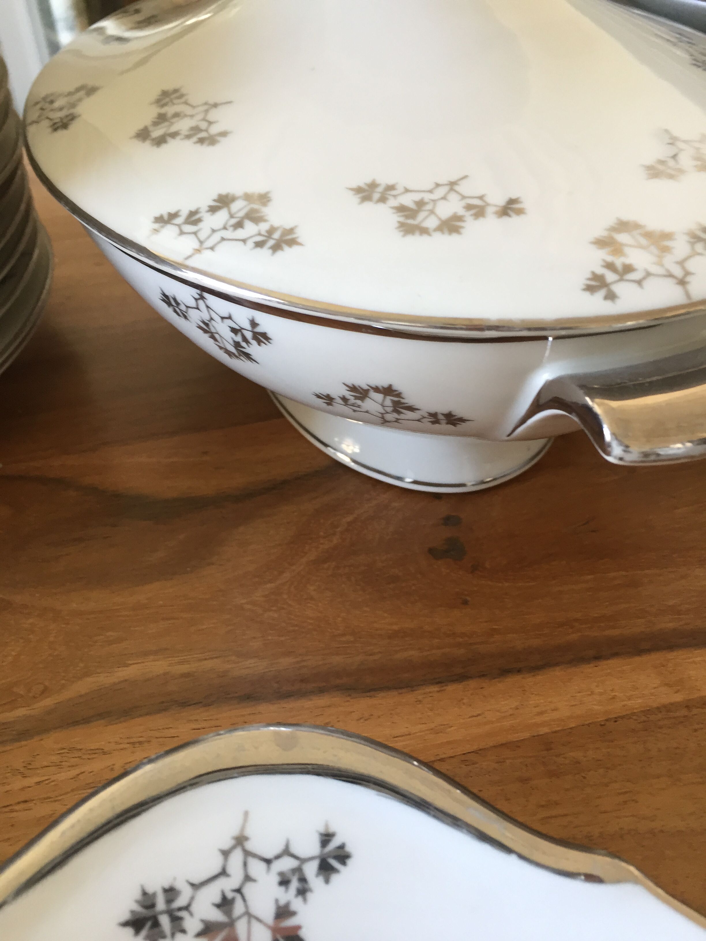 Service 70 pieces porcelain from limoges art deco