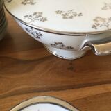 Service 70 pieces porcelain from limoges art deco