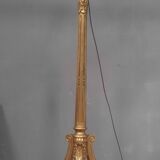 Louis XVI style gilded wooden floor lamp