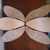 Duo of pink corolla sconces