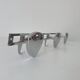 Vintage 1960s chrome wall coat rack automotive design
