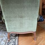 Velvet armchair