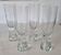 4 flutes by Tapio Wirkkala for Iittala, Finland.