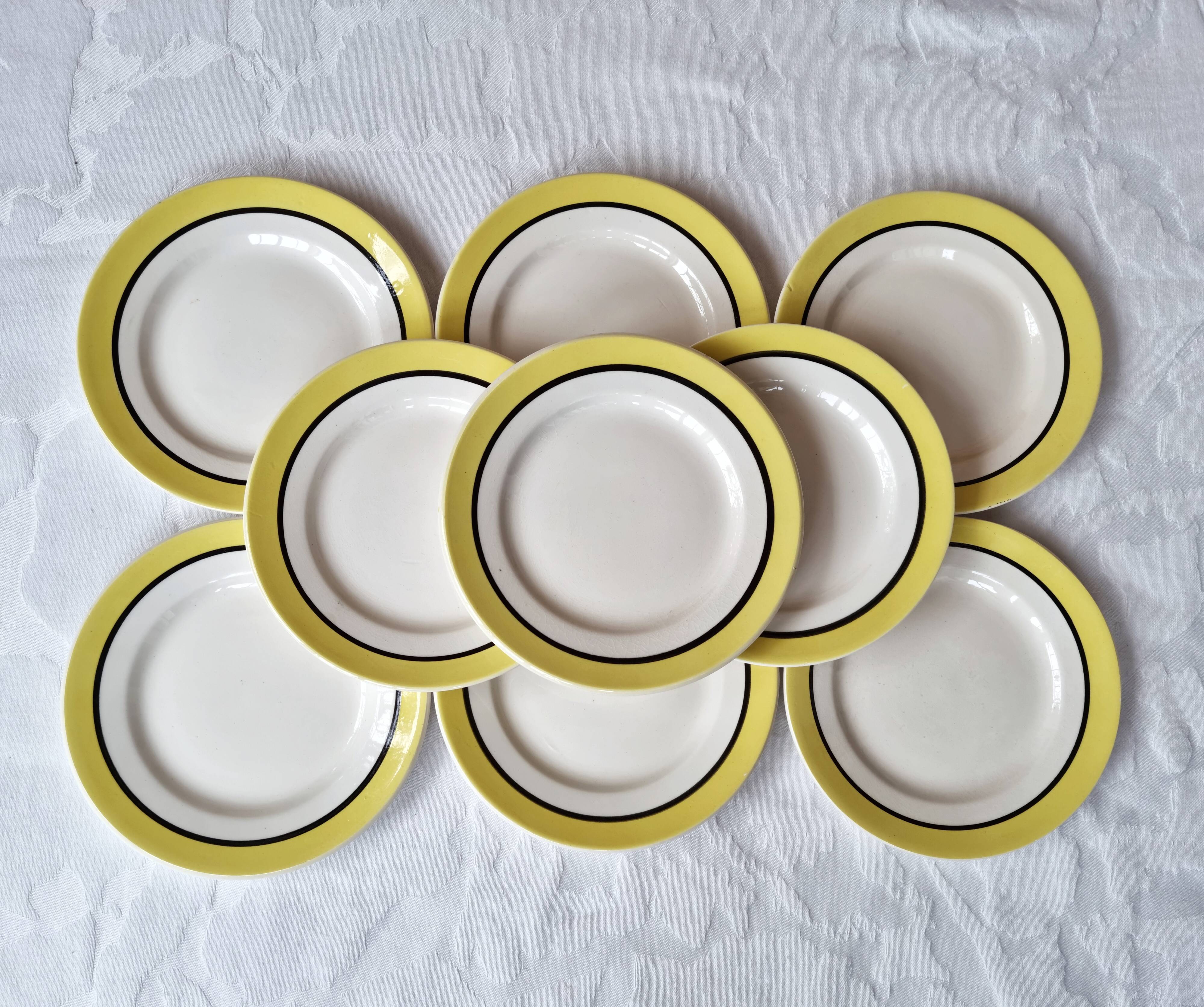 Lot de 9 assiettes à dessert Dinard de Digoin