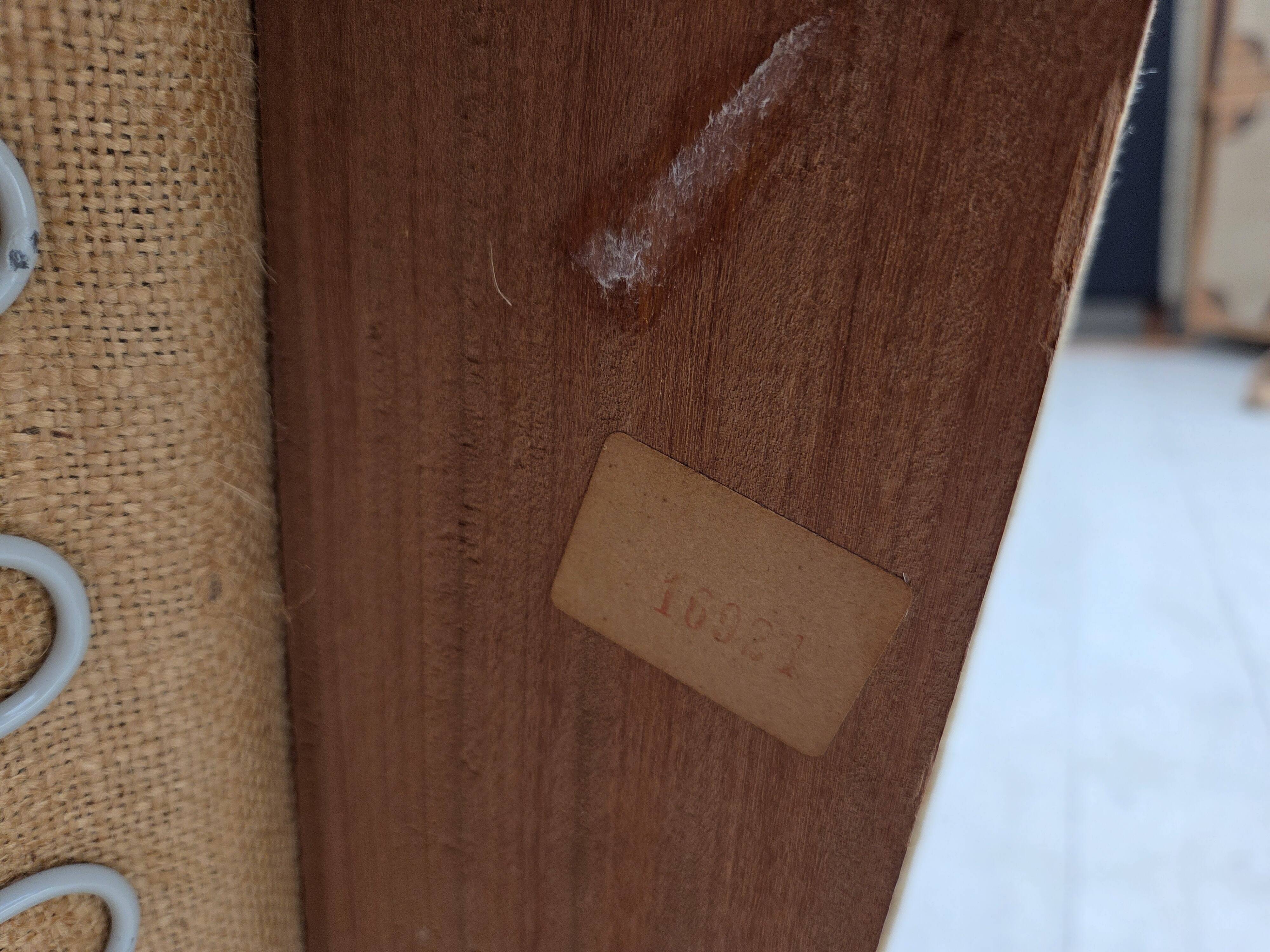 1970s, Danish armchair, original green furniture velour, teak wood legs.