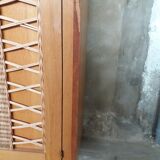 Armoire en rotin vintage