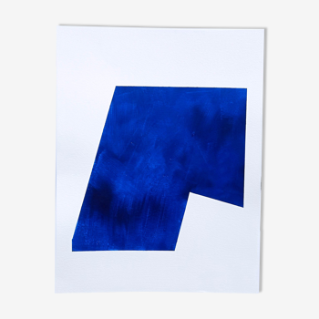 Peinture minimaliste bleu