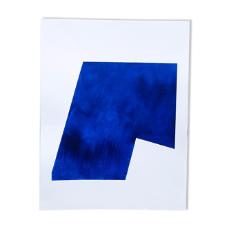 Peinture minimaliste bleu