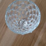 5 thick glass stemmed glasses