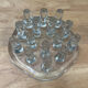 Glass tea warmer and candle holder - Georgshütte style