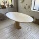 Travertine dining table 1970 Italy Tobia Scarpa