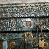 Indian door in old teak