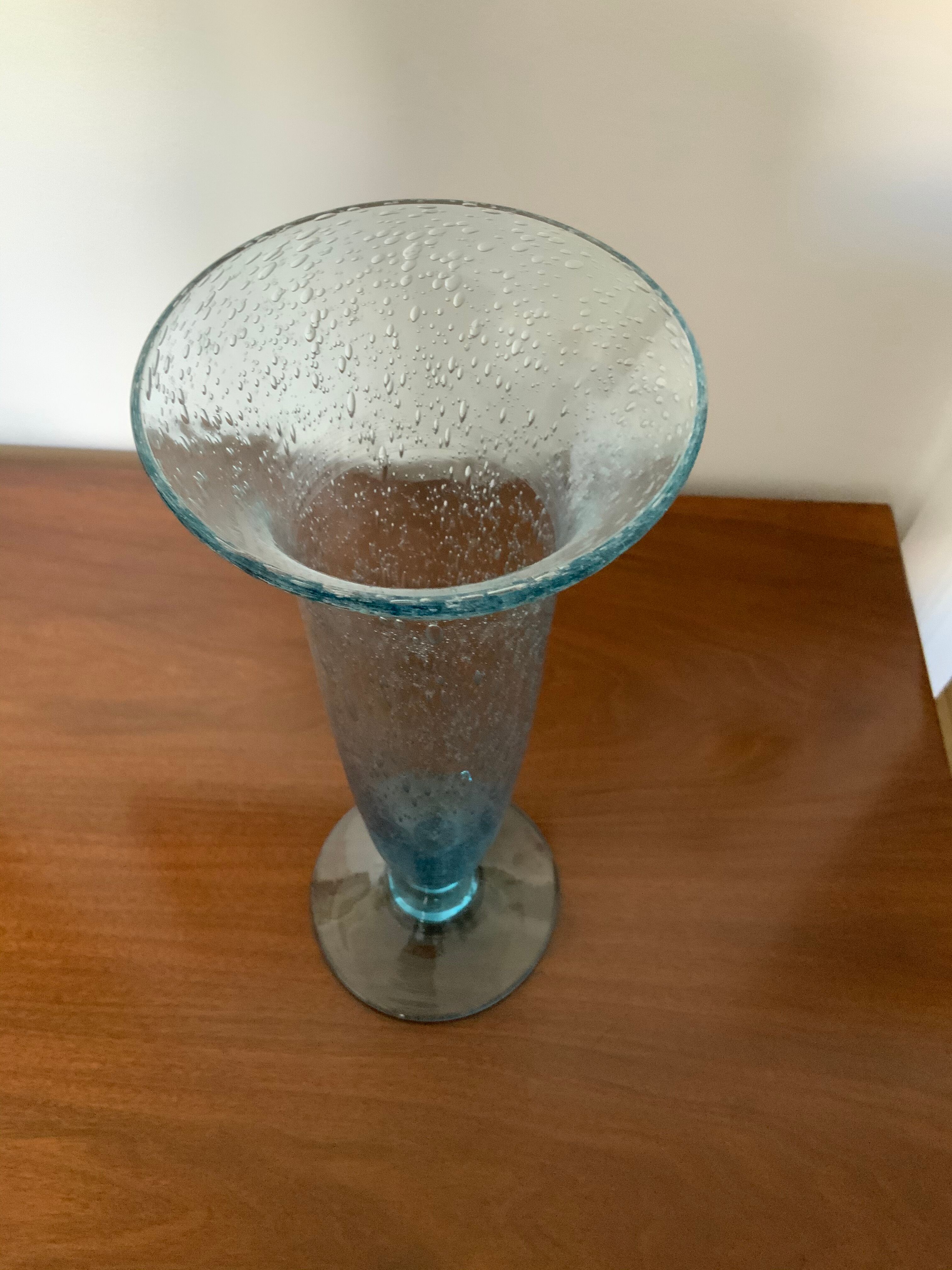 Biot blue vase