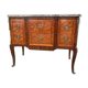 Commode sauteuse style Louis XV plateau marbre