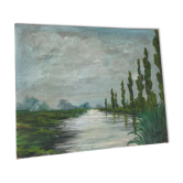 Peinture huile paysage