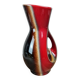 Large vintage vase Verceram France no. 6385 – red, brown and black