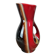 Large vintage vase Verceram France no. 6385 – red, brown and black