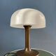 Brown and white Space Age Mid-Century mushroom table lamp