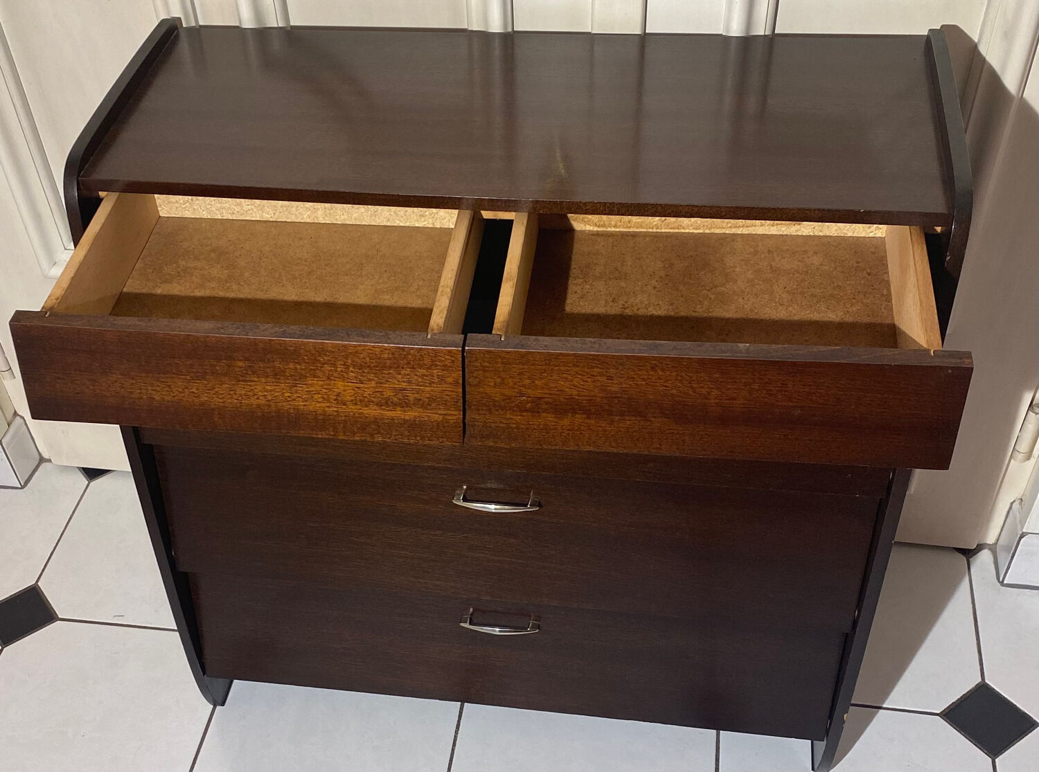 Vintage shoe cabinet