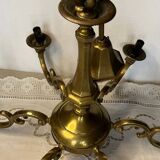 Vintage 6-arm copper chandelier