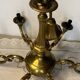 Vintage 6-arm copper chandelier