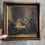 Old gilded wooden frame