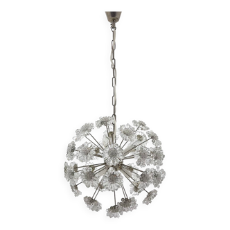 Design Space age Dandelion / Sputnik Chandelier by Preciosa, 1970s