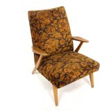Fauteuil scandinave en hêtre, Suède, 1950