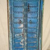 Porte ancienne en bois bleue