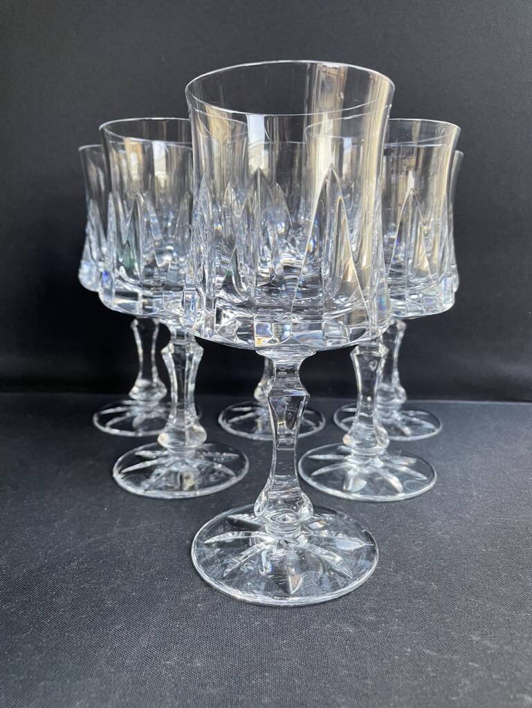 6 water glasses – Cristalleries Royales de Champagne - Bayel