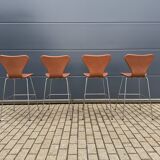 Fritz Hansen Series 7 Bar Stools Arne Jacobsen