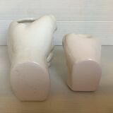 Duo of candle holder and empty pocket in the shape of a hand
