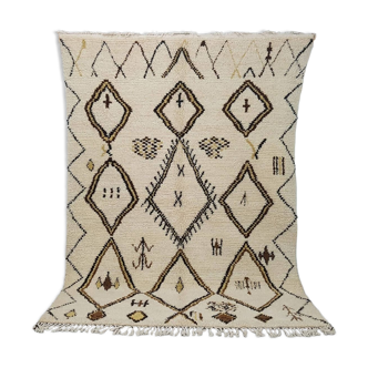 Tapis Marocain berbère 230 x 168 cm tapis Azilal en laine