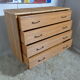 Bamboo and rattan chest of drawers  of the 60s