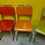 4 Dutch Design Chairs by Gispen Model 101.