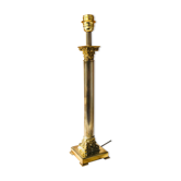 Lampe colonne corinthienne en laiton vintage