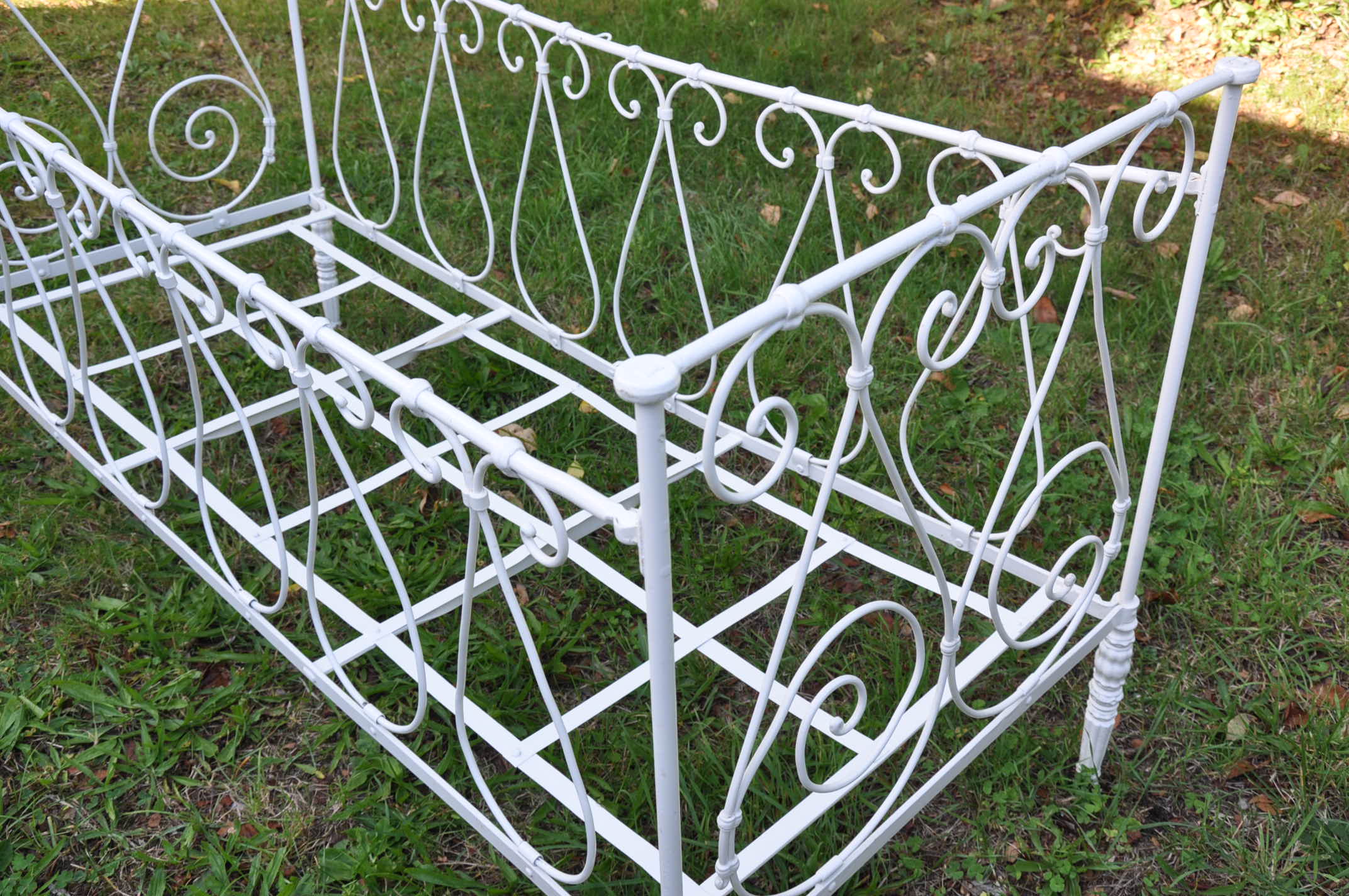 Wrought iron bed