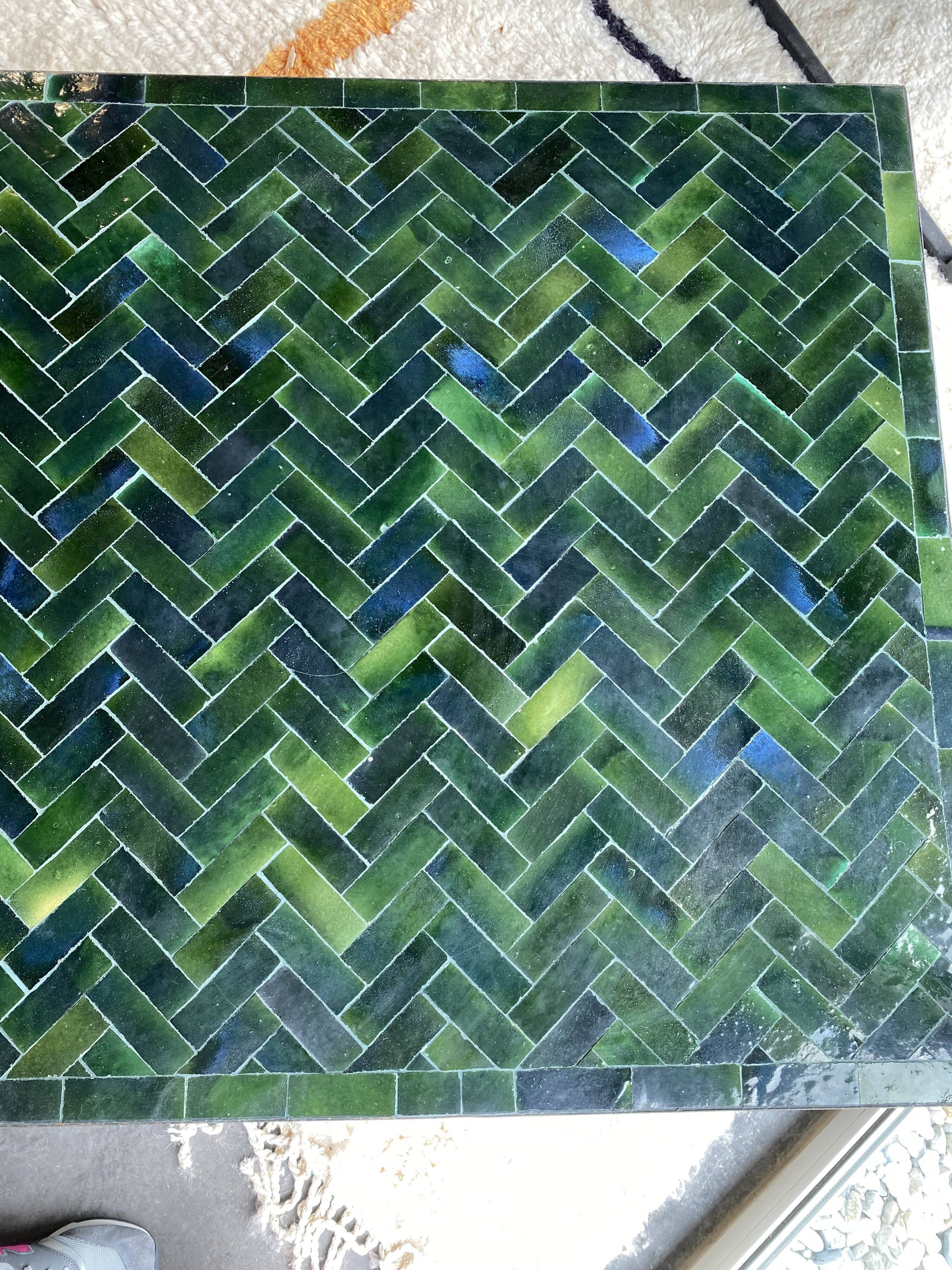 100x100x33 cm artisan zellige table