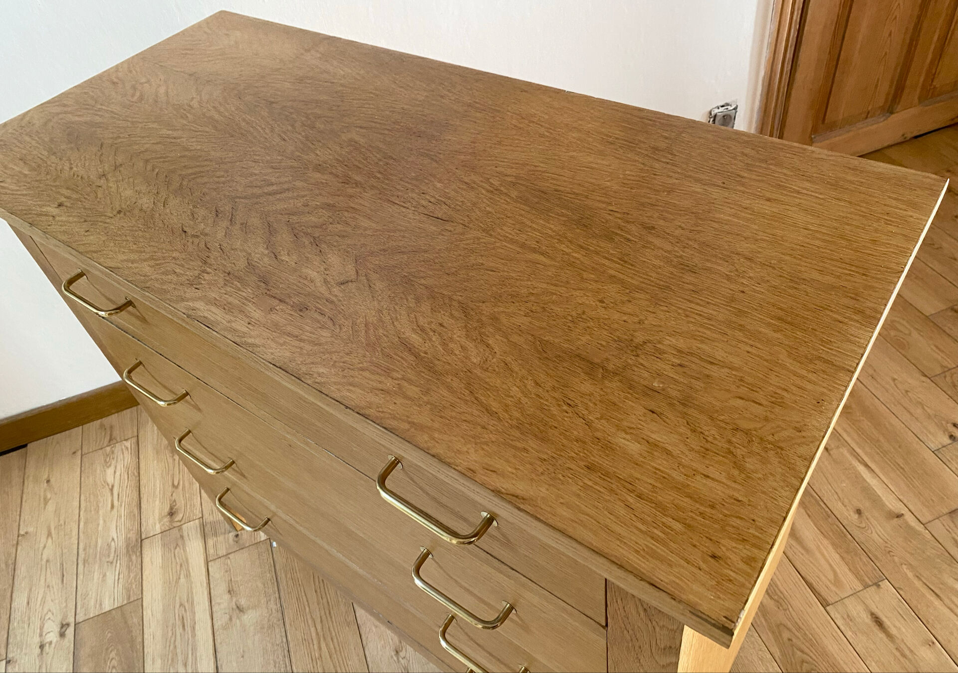 Commode années 50 en chêne clair