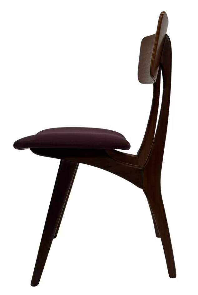 Vintage dining room chairs teak Topform design 60s Louis van Teeffelen