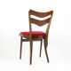 Set Of 4 Dining Chairs In Oak & Walnut, Czechoslovakia 1960s