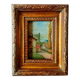 Painting signed hr. greitz? – oil on panel – view of a village