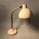 Vintage 60s beige and flexible gold desk lamp 45 cm